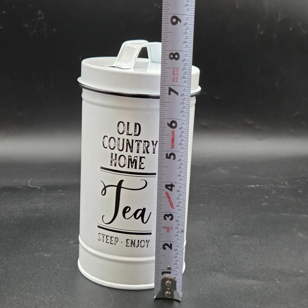 Canisters Sets for the Kitchen, White Metal Airtight Kitchen Canisters